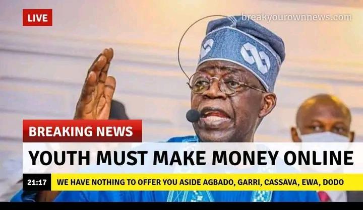 As a youth you must make money online to wage up your monthly salary